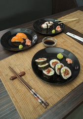Sushi in sushi bar