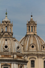 Fototapeta premium Chiesa del Santissimo Nome di Maria al Foro Traiano and Santa Ma