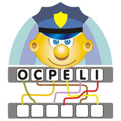 Word game with the police