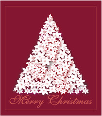 albero di Natale con fiori d'arancio