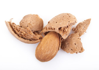 almond isolated on white background