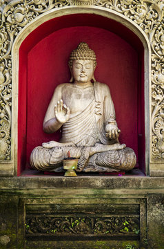 stone statue of buddha in bali indonesia