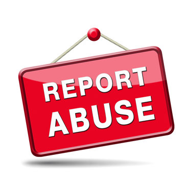 Report Abuse Sign