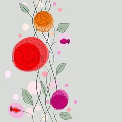 Foto op Plexiglas Abstracte bloemen bloemen achtergrond