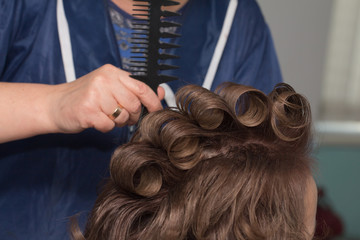 Fototapeta premium perm in the barbershop