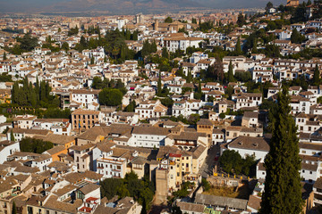 Fototapeta na wymiar Wide View of Granada, Spain