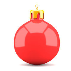 Obraz premium Christmas ball isolated on white background
