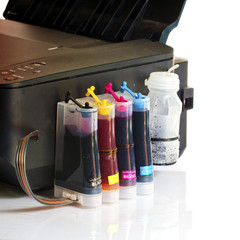 Cartridges and containers of continuous ink supply system