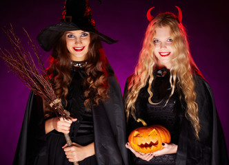 Halloween witches