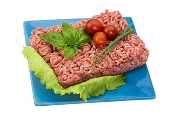 Stuffed raw meat