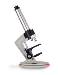 Old simple microscope isolated