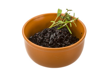Black boiled rice