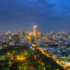 Fototapeta premium Widok nocny Bangkoku