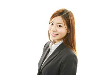 笑顔のビジネスウーマン