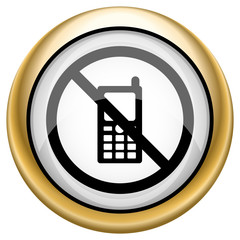 Mobile phone restricted icon