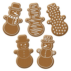 christmas snowman gingerbread