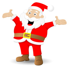 Weihnachtsmann auf weißem Hintergrund