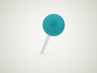 Blue push pin