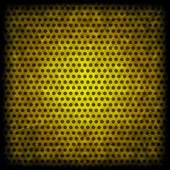 Yellow grunge background of circle pattern texture
