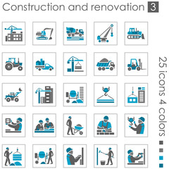 Construction and renovation icons 3