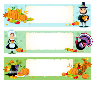 Happy Thanksgiving, vector background.