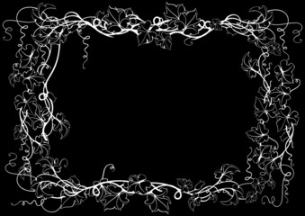 Abstract floral frame