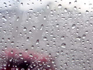rain drops on glass window