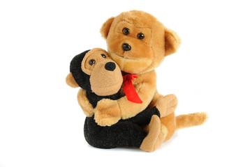 two plushy toys