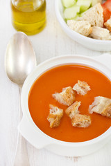 tomato soup in bowl