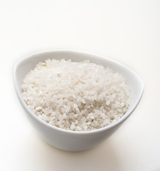 Fototapeta na wymiar rice on white background
