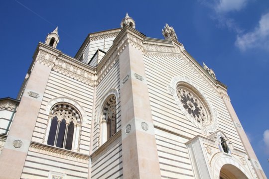 Milan, Italy - Monumental Cemetery, Famedio Chapel