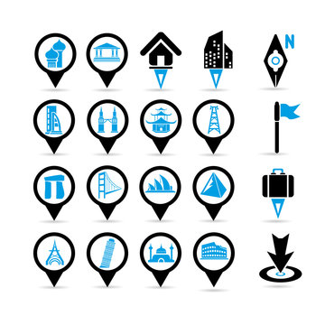 map pins