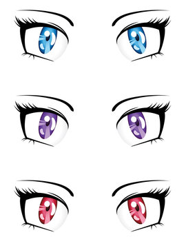 Anime style eyes