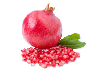Pomegranate isolated