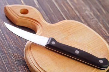 knife and board