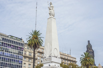 Obraz premium The Piramide de Mayo in Buenos Aires, Argentina.