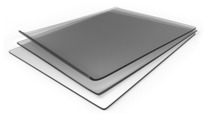 Thick transparent silicone rubber sheets