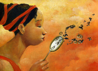 letizia allegory af time passing surreal illustration