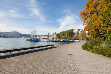 Autumn cityscape in Lucerne