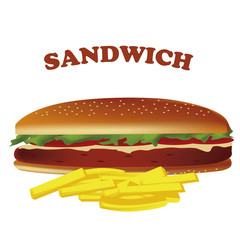 a big sandwich with tomato