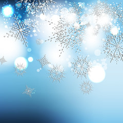 Elegant Christmas background with snowflakes