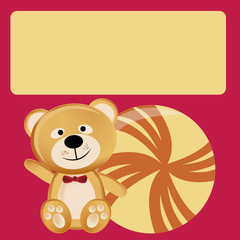 teddy bear card