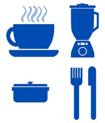 Cuisine en 4 icônes