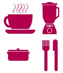 Cuisine en 4 icônes