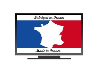 Fabriqué en France dans un écran