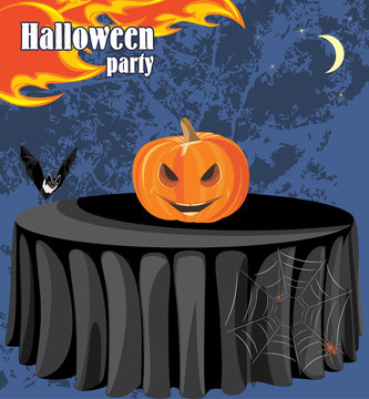Abstract Halloween party background