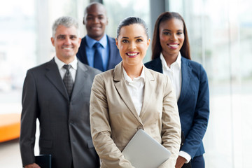 group of businesspeople standing together