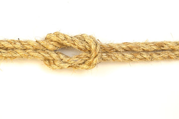 nylon ropes isolated on white background