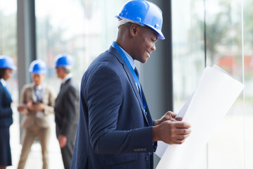 young african male architect