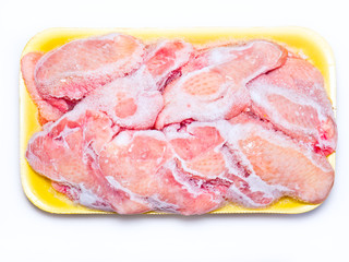 Frozen chicken.